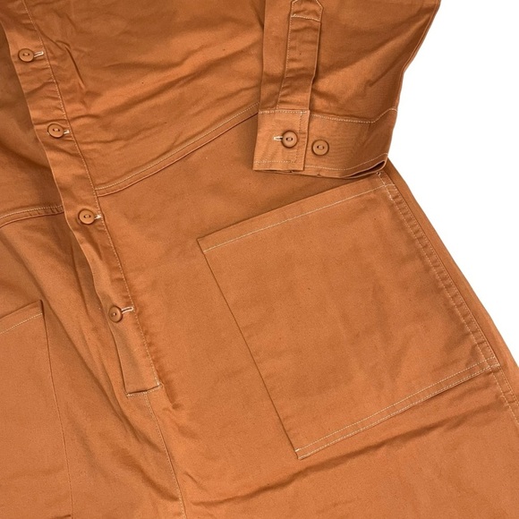 The Drop x victoria.dahlberg Rust Orange Utility Jumpsuit NWOT Medium - Picture 7 of 14